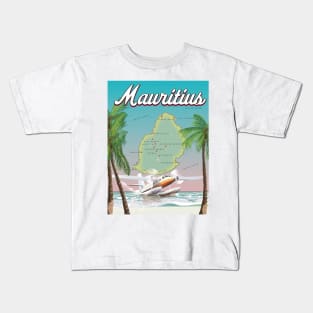 Mauritius Vacation poster Kids T-Shirt